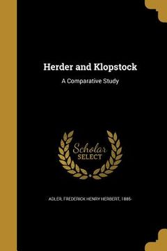 portada Herder and Klopstock: A Comparative Study (in English)