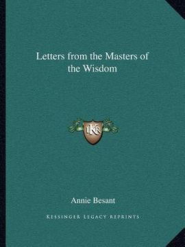 portada letters from the masters of the wisdom (en Inglés)