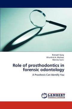 portada role of prosthodontics in forensic odontology (en Inglés)