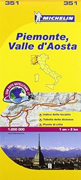 portada Piemonte & VA - Michelin Local Map 351 (Michelin Local Maps) 