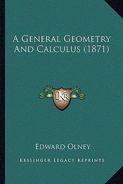 portada a general geometry and calculus (1871) (en Inglés)