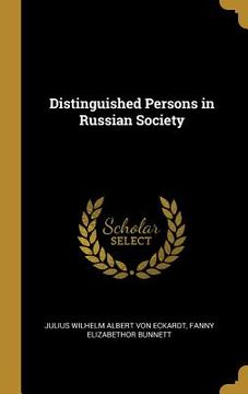 portada Distinguished Persons in Russian Society (en Inglés)