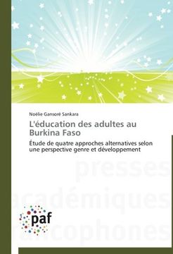 portada L'éducation des adultes au Burkina Faso