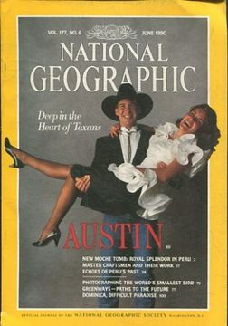 portada NATIONAL GEOGRAPHIC VOL. 177, Nº 6. JUNE 1990. DEEP IN THE HEART PF TEXANS.