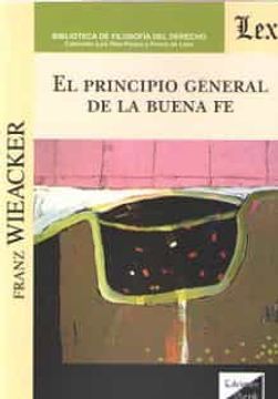 portada El Principio General de la Buena fe (in Spanish)