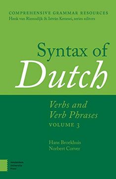 portada Syntax of Dutch: Verbs and Verb Phrases. Volume 3 (in English)