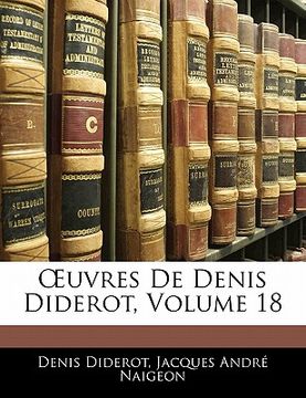 portada OEuvres De Denis Diderot, Volume 18 (in French)