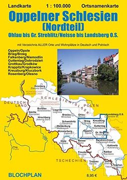 portada Landkarte Oppelner Schlesien (Nordteil) 1: 100 000 (en Alemán)