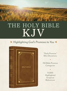 portada Holy Bible: Kjv Highlighting God's Promises to you - Gold & Camel (en Inglés)
