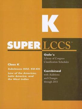 portada superlccs, class k: subclasses kdz, kg-kh: law of the americas, latin america and the west indies