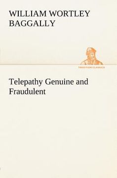 portada telepathy genuine and fraudulent (in English)