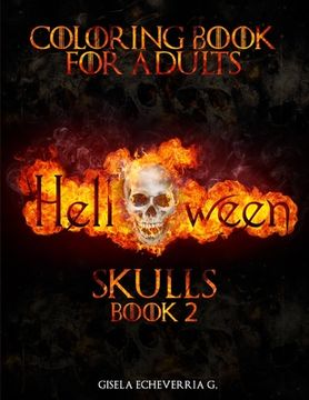portada HALLOWEEN Skulls Book 2: Thematic Coloring Books For Adults (en Inglés)