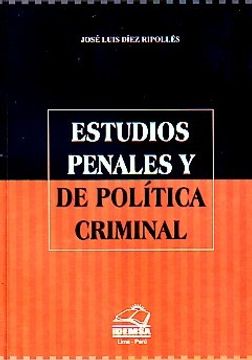 portada Estudios Penales Y De Politica Criminal
