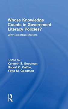 portada Whose Knowledge Counts in Government Literacy Policies?  Why Expertise Matters
