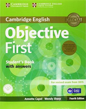 portada Objective First Student's Book Pack (Student's Book With Answers With Cd-Rom and Class Audio Cds(2)) Fourth Edition (en Inglés)