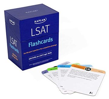 portada Lsat Prep Flashcards: 400 Drills on Lsat Logic Skills (Kaplan Test Prep) 