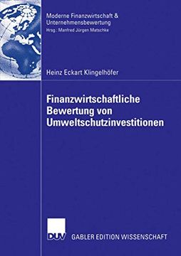 portada Finanzwirtschaftliche Bewertung von Umweltschutzinvestitionen (in German)