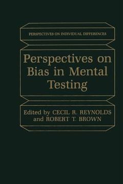 portada Perspectives on Bias in Mental Testing (en Inglés)