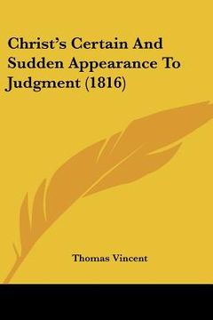 portada christ's certain and sudden appearance to judgment (1816) (in English)
