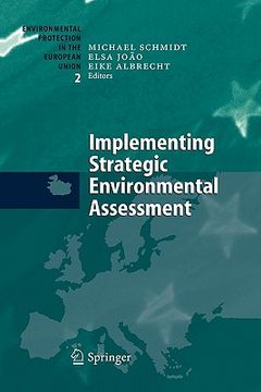 portada implementing strategic environmental assessment (in English)