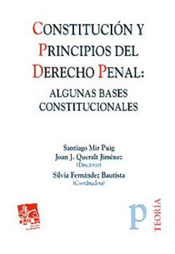 Libro Constitucion Y Principios Del Derecho Penal:algunas Bases ...