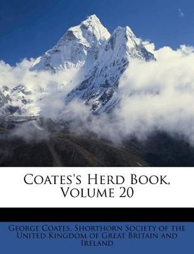 portada coates's herd book, volume 20 (en Inglés)