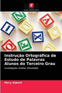 portada Instrução Ortográfica de Estudo de Palavras Alunos do Terceiro Grau (in Portuguese)