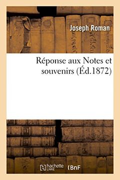 portada Réponse aux Notes et souvenirs de M. de Vitrolles (Histoire)