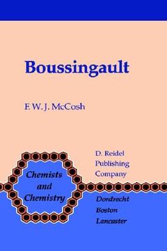 portada boussingault: chemist and agriculturist (en Inglés)