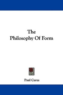 portada the philosophy of form (in English)