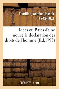 portada Idées ou Bases D'une Nouvelle Déclaration des Droits de L'homme (Sciences Sociales) (en Francés)