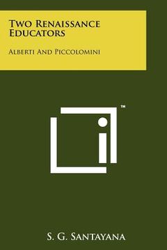portada two renaissance educators: alberti and piccolomini (in English)