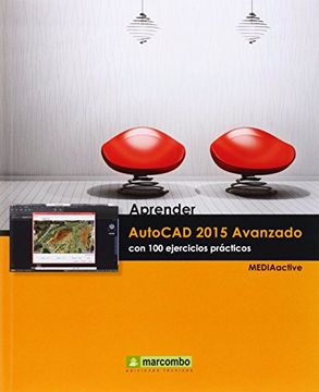 portada Aprender Autocad 2015 Avanzado: Con 100 Ejercicios Prácticos (in Spanish)