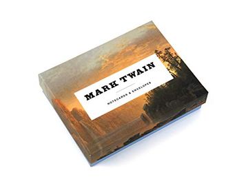 portada Mark Twain Notecards: 12 Literary Notecards With Envelopes (Wit and Wisdom From Mark Twain, Boxed Card set With Themed Envelopes, Gift for American. Readers, Dads, Sons) (Literary Quote Cards) (in English)