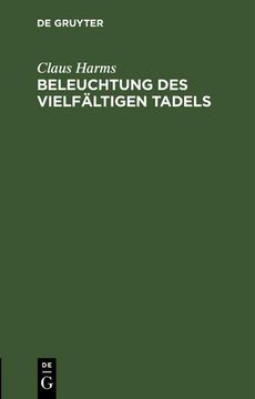 portada Beleuchtung des Vielfältigen Tadels (in German)