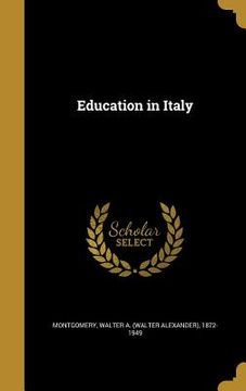portada Education in Italy (en Inglés)