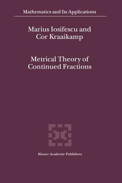 portada metrical theory of continued fractions (en Inglés)