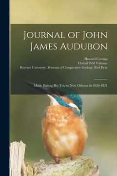 portada Journal of John James Audubon: Made During his Trip to New Orleans in 1820-1821 (in English)