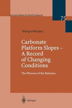 portada carbonate platform slopes-a record of changing conditions (en Inglés)