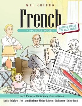 portada French Picture Book: French Pictorial Dictionary (Color and Learn) (en Inglés)