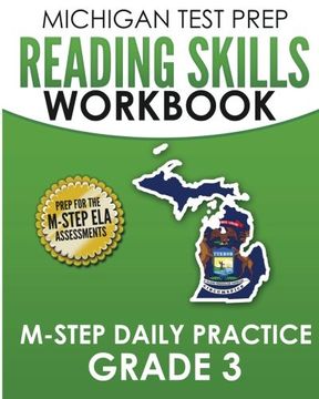 portada Michigan Test Prep Reading Skills Workbook M-Step Daily Practice Grade 3: Preparation for the M-Step English Language Arts Assessments (en Inglés)