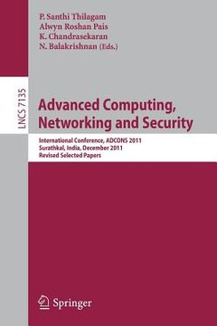 portada advanced computing, networking and security (en Inglés)