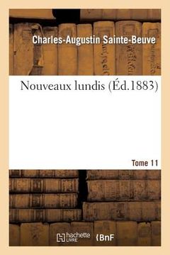 portada Nouveaux Lundis. T. 11 (en Francés)