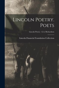 portada Lincoln Poetry. Poets; Lincoln Poetry - E.A. Richardson (en Inglés)