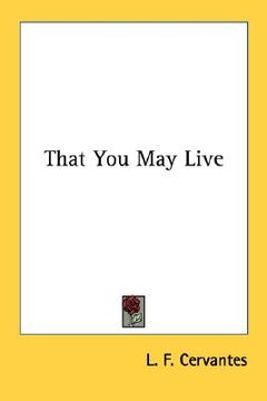 portada that you may live (en Inglés)