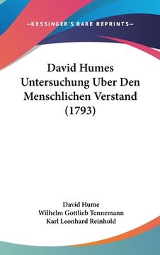 portada David Humes Untersuchung Uber Den Menschlichen Verstand (1793) (en Alemán)