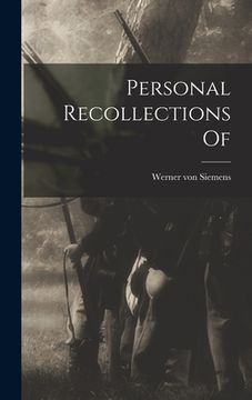 portada Personal Recollections Of (in English)