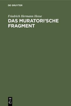 portada Das Muratori'sche Fragment (en Alemán)