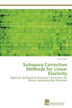 portada subspace correction methods for linear elasticity (en Inglés)