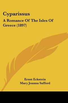 portada cyparissus: a romance of the isles of greece (1897) (en Inglés)